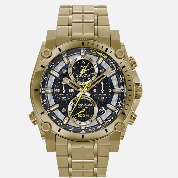 Bulova Men's 47mm Gold Precisionist Watch - Picture 2 of 3